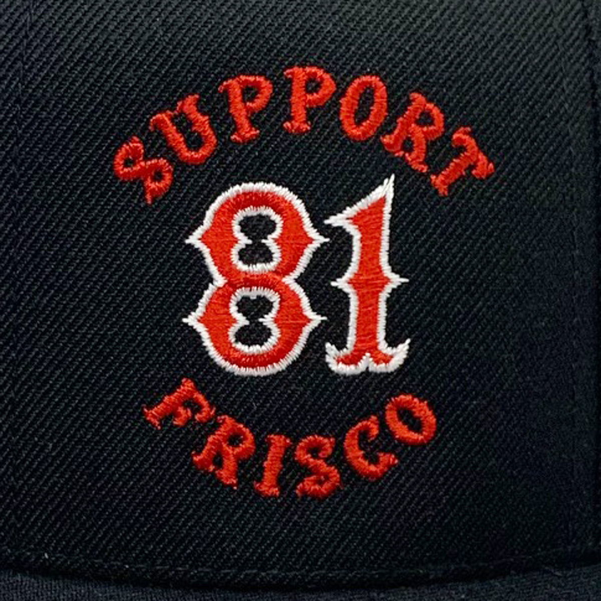 Hat - Black/Red - Snapback - Support 81